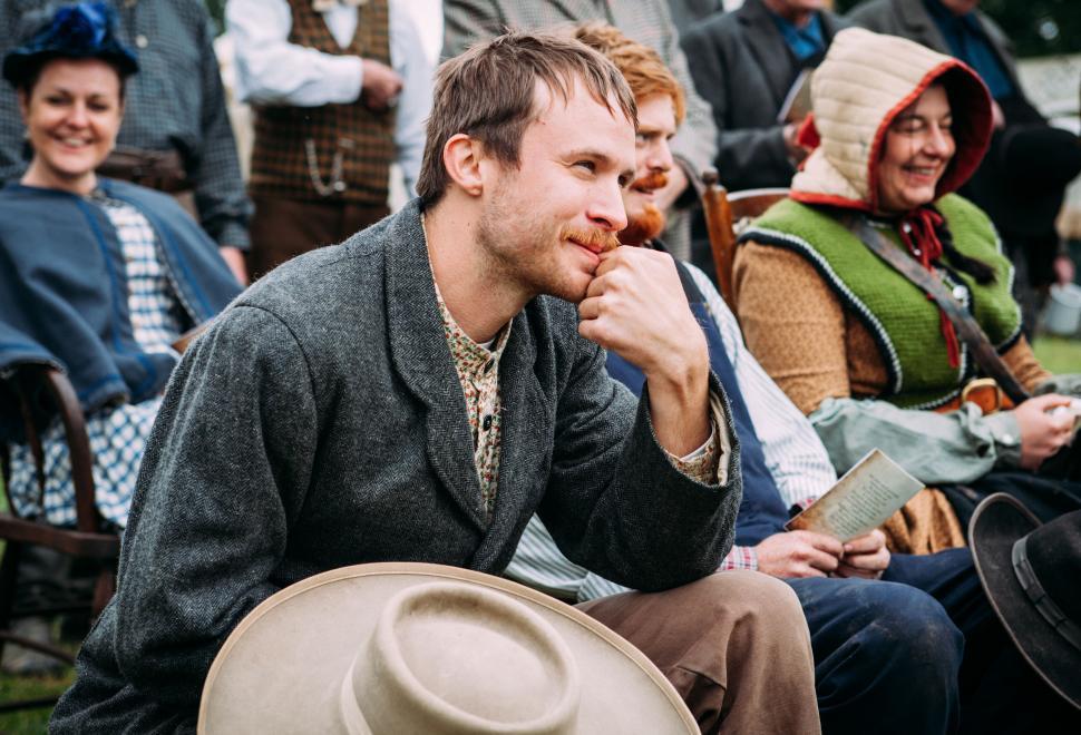Free Image of Man in historical attire at a reenactment 