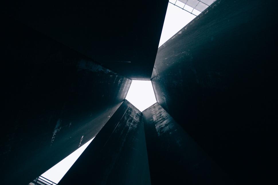 Free Image of Abstract view of industrial concrete structures 