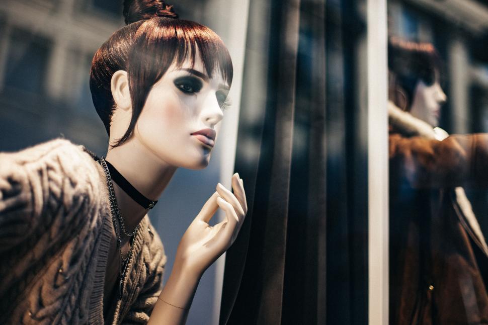 Free Image of Mannequin in a shop window 