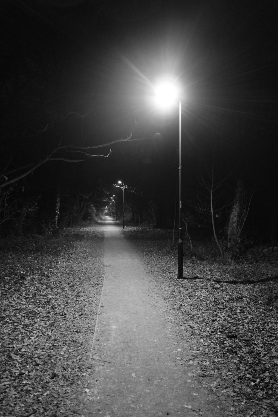Free Image of Dark abandoned pathway 