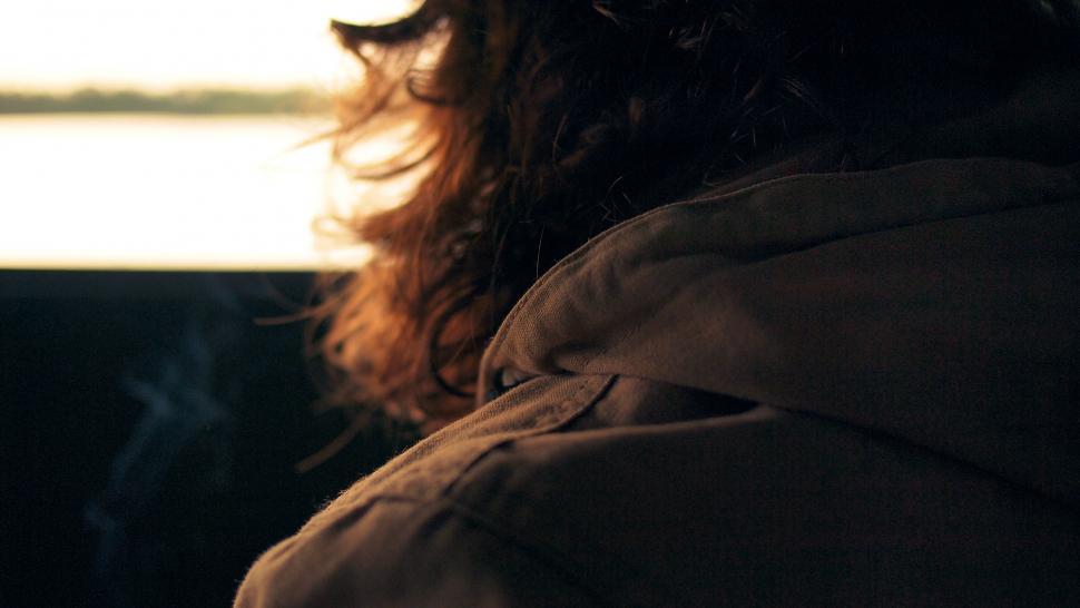 Free Image of Person gazing out of the window 