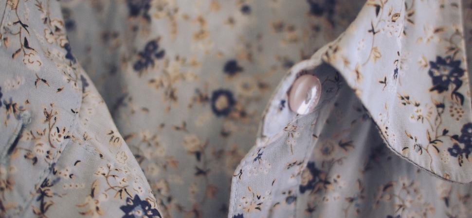 Free Image of Close-up of a floral patterned fabric 