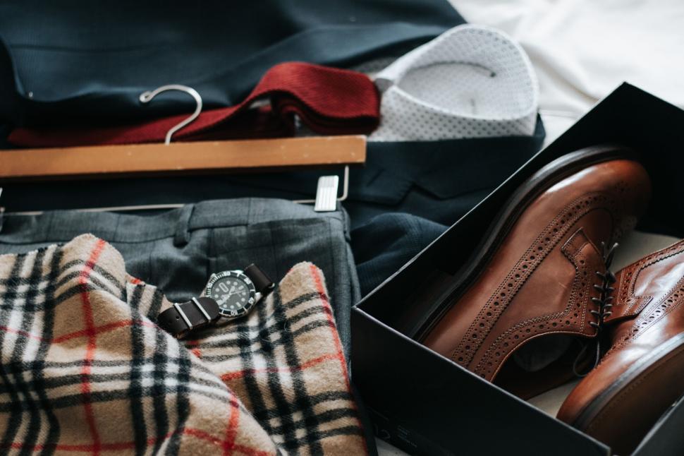 Free Image of Elegant men s fashion clothing and accessories 