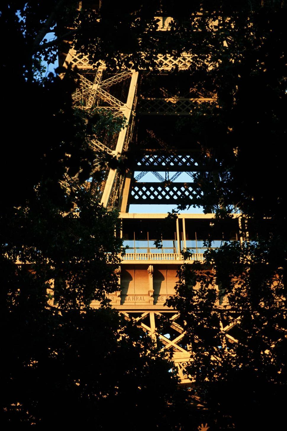 Free Image of Obscured Eiffel Tower 