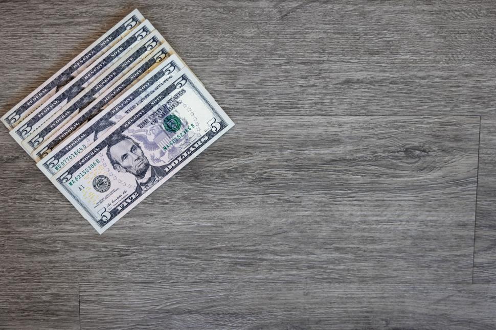 Free Image of Dollars on a textured background 