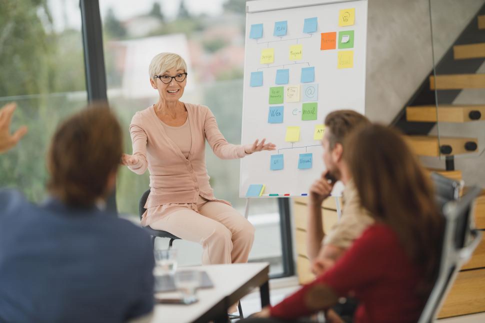 Free Image of Creative workshop facilitator in an office setting 