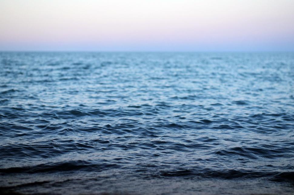 Free Image of Calm sea texture close-up 