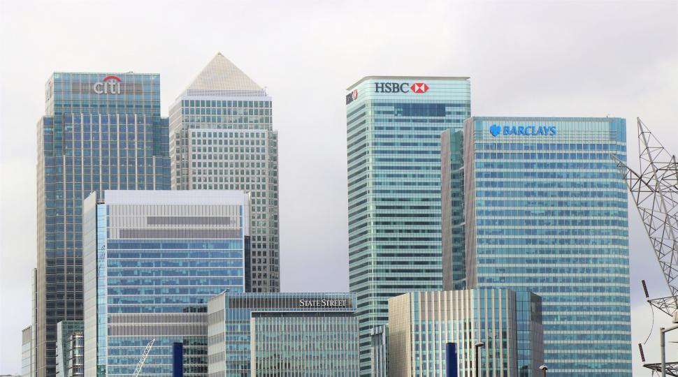 Free Image of Modern skyscrapers in a business district 