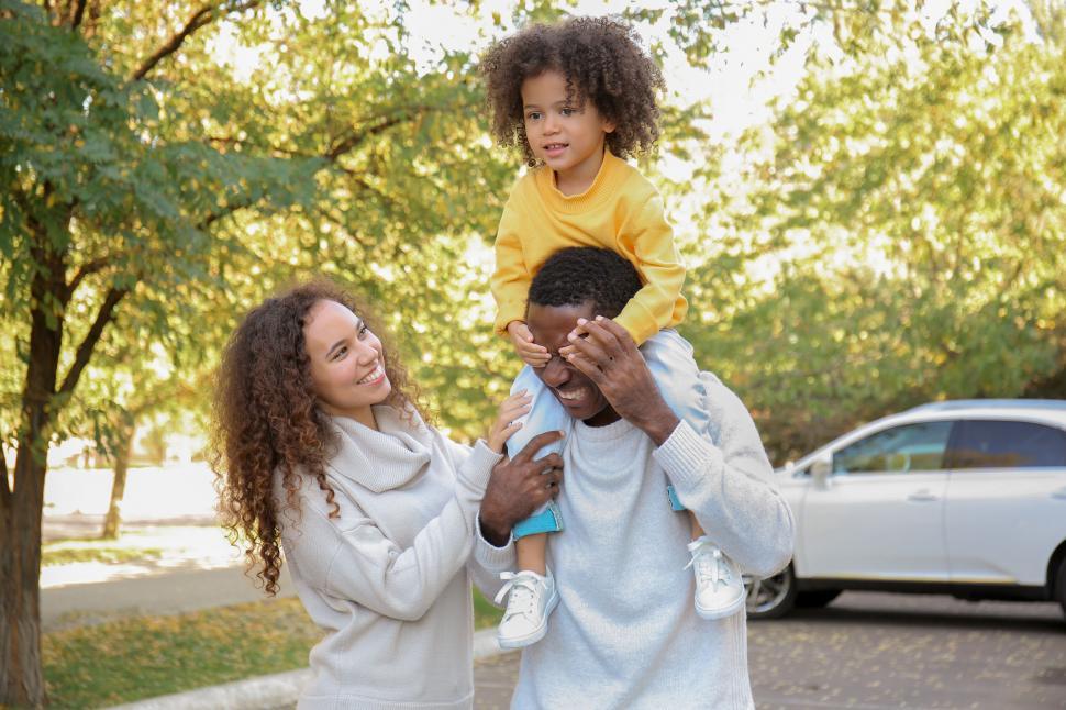 Free Image of Family enjoying time together outdoors 