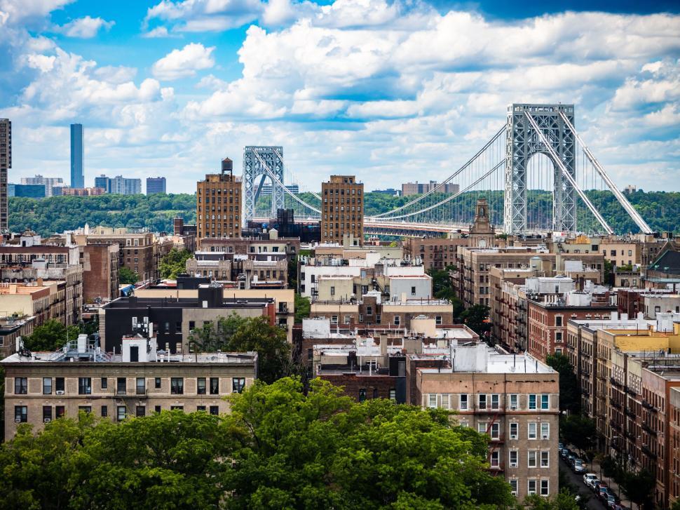 Free Image of Scenic view of George Washington Bridge 