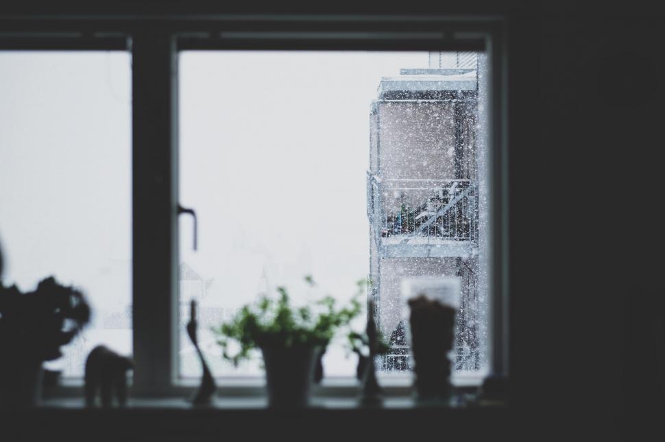 Free Image of Winter viewed from warm indoor perspective 
