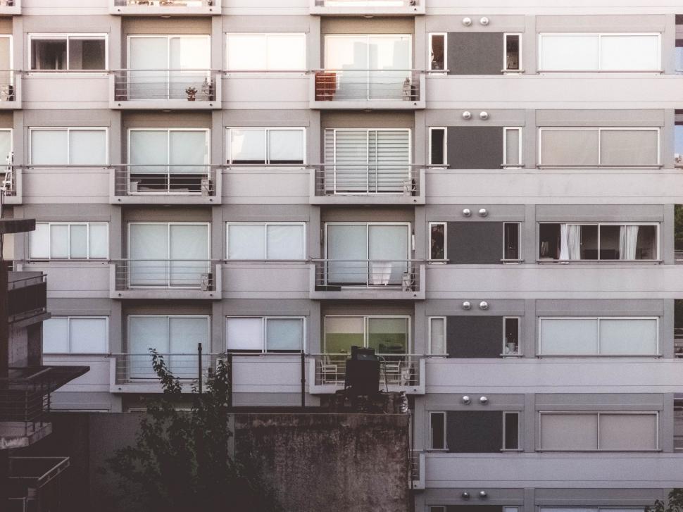 Free Image of Modern Apartment Building Facade with Balconies 