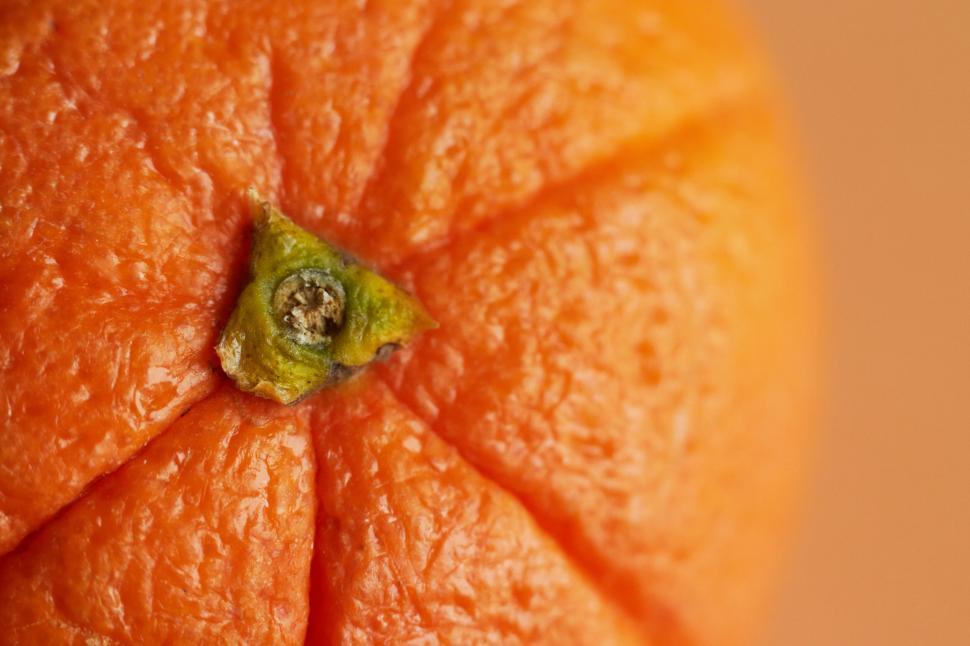 Free Image of Close-up of ripe orange peel texture 