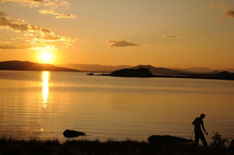 Free Image of Golden Sunset  
