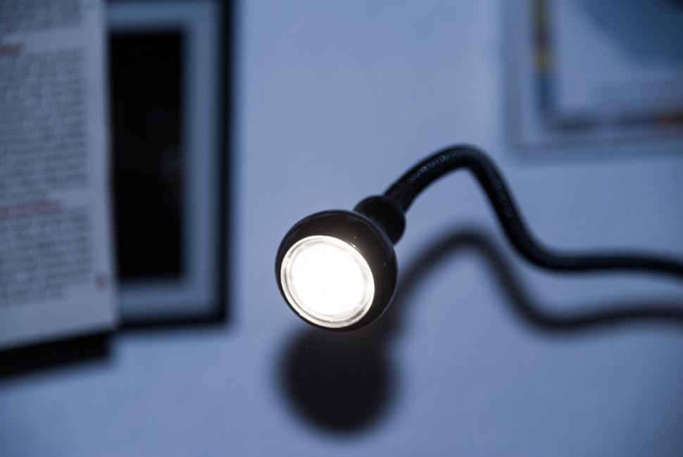 Free Image of Illuminated flexible lamp on a wall 