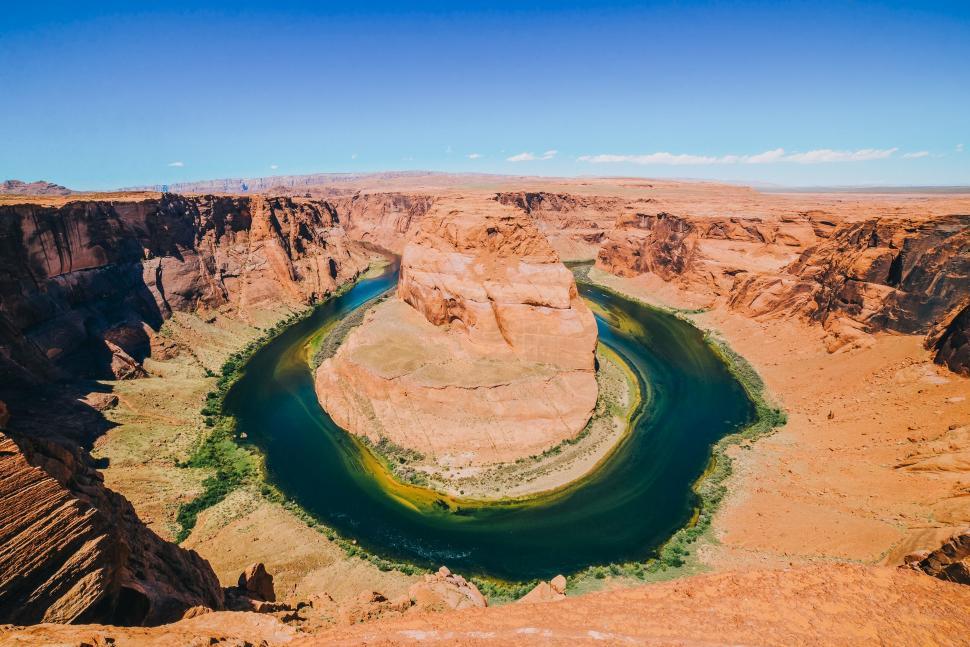 Free Image of Horseshoe Bend in Arizona landscape 