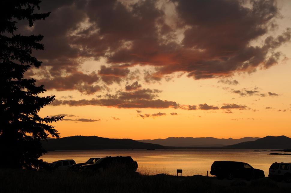 Free Image of Orange Sky  