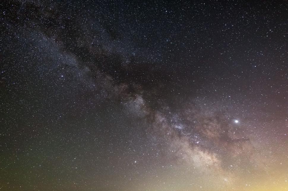 Free Image of Starry Night Sky with Milky Way Visible 