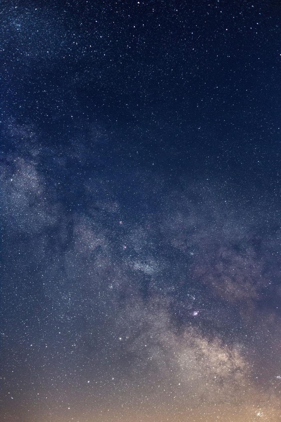 Free Image of Starry night sky with visible Milky Way 