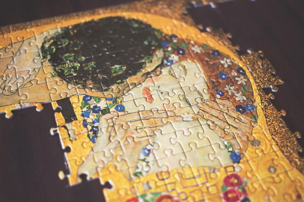 Free Image of Close-up of an incomplete puzzle 