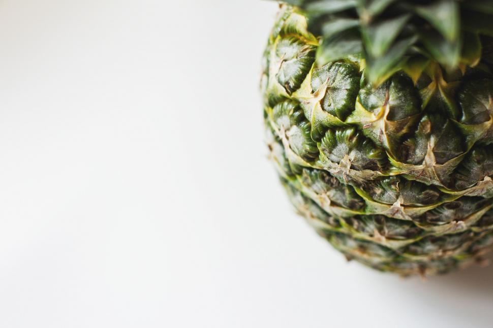 Free Image of Textured close-up of a fresh pineapple 