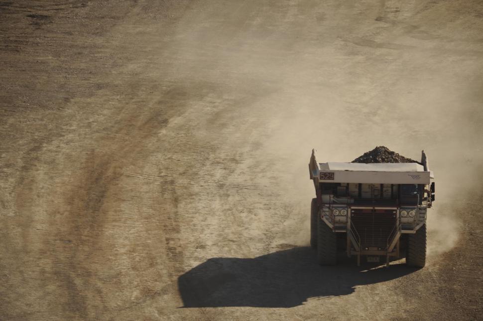 Free Image of Loaded Mining dump truck  