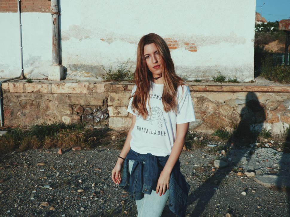 Free Image of Young woman posing in urban surroundings 