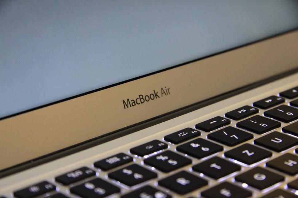 Free Image of MacBook Air label on a laptop 