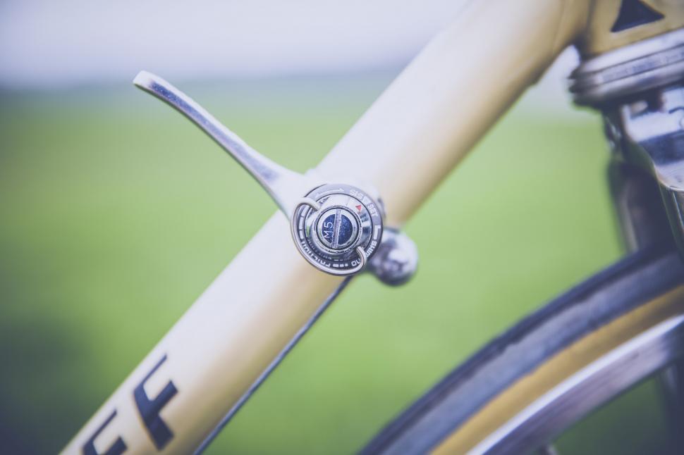Free Image of Vintage Peugeot bicycle bell close-up shot 