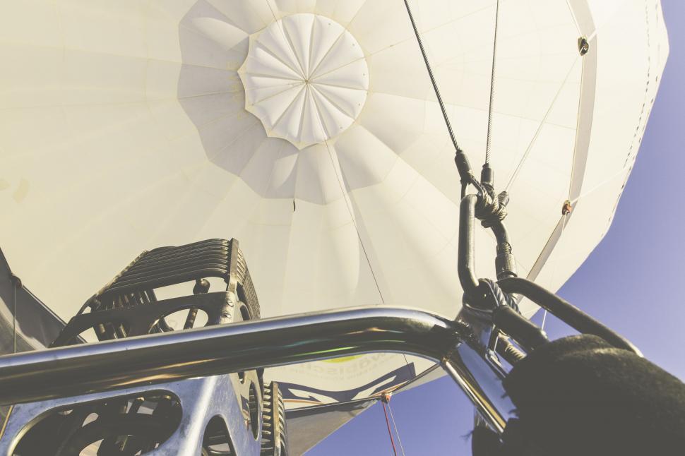 Free Image of Perspective from hot air balloon basket 