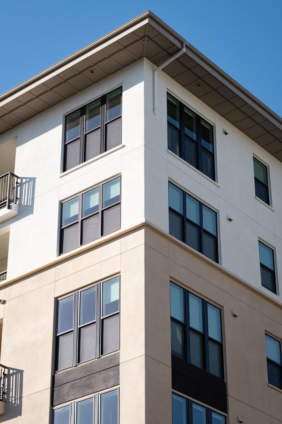Free Image of Modern residential building with balconies 