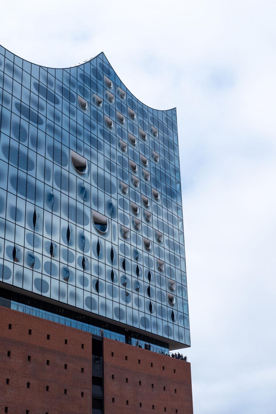 Free Image of Modern architecture of a building with unique windows 