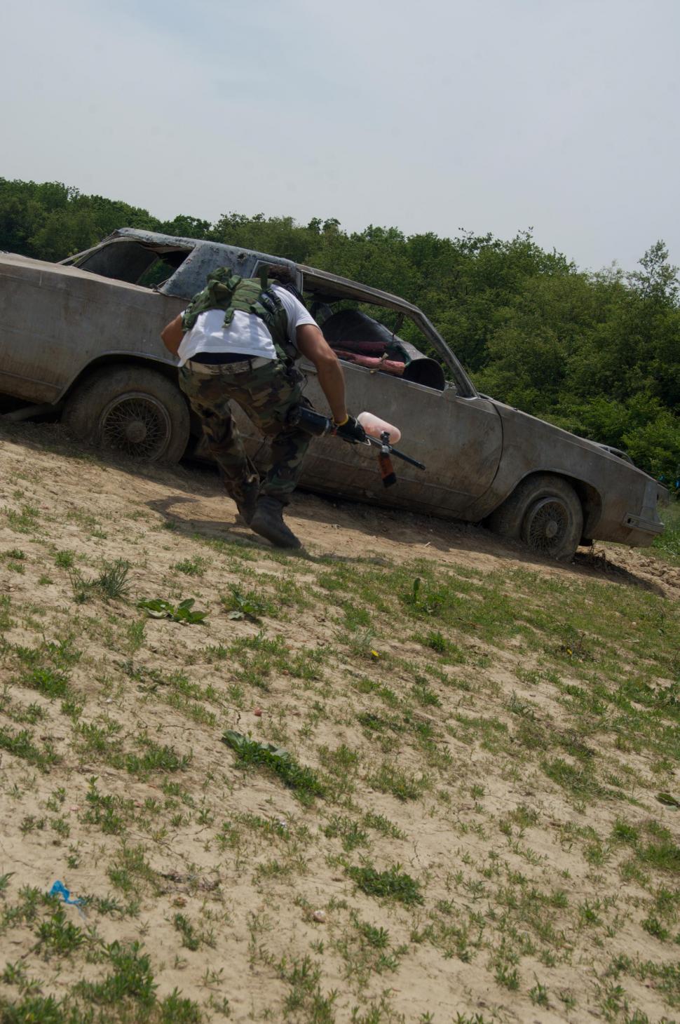 Free Image of Playing paintball 