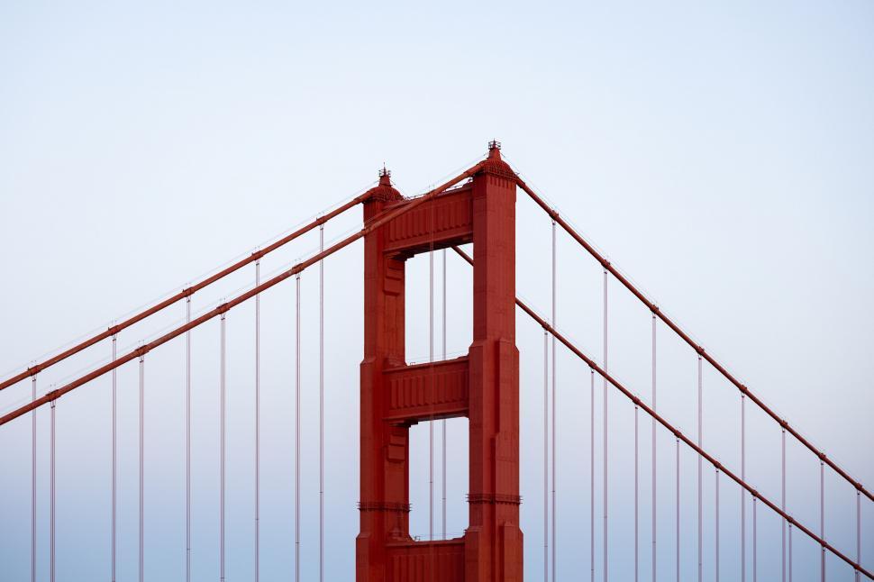 Free Image of The Iconic Golden Gate Bridge in San Francisco, California 