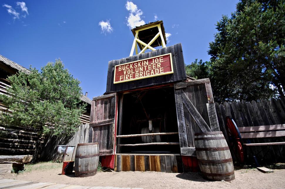 Free Image of Wooden Firehouse 