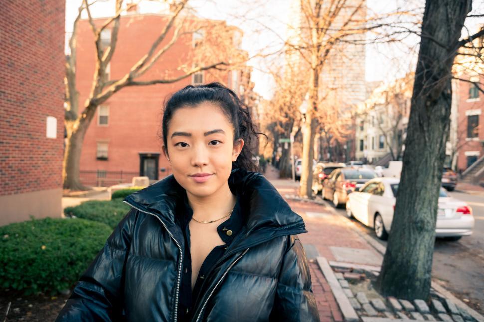 Free Image of Outdoor portrait of young Asian woman 
