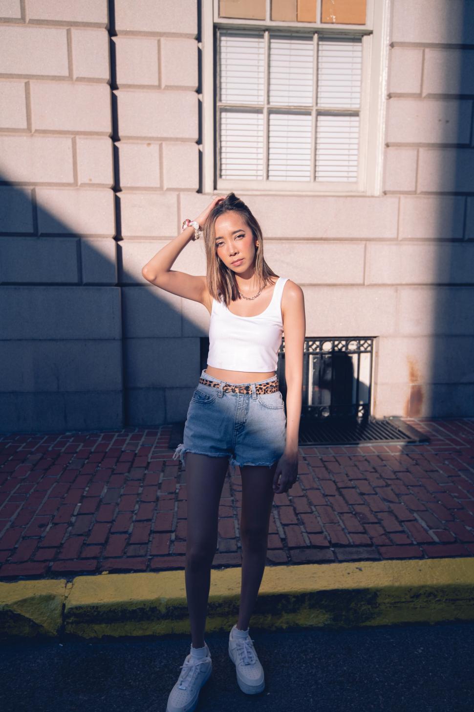 Free Image of Natural light portrait of a young woman 