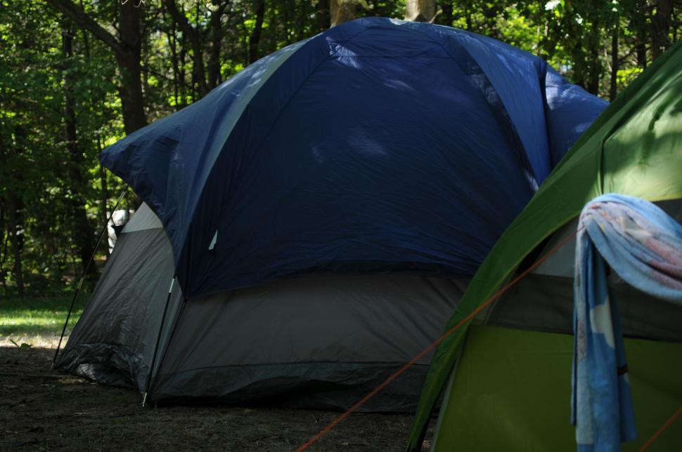 Free Image of Pitched tents 