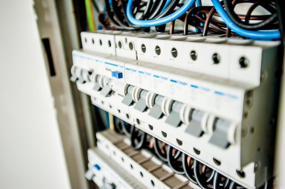 Free Image of Electrical installation with clear labels 