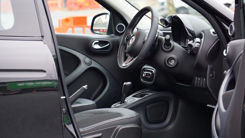 Free Image of Modern car dashboard and driver s seat view 