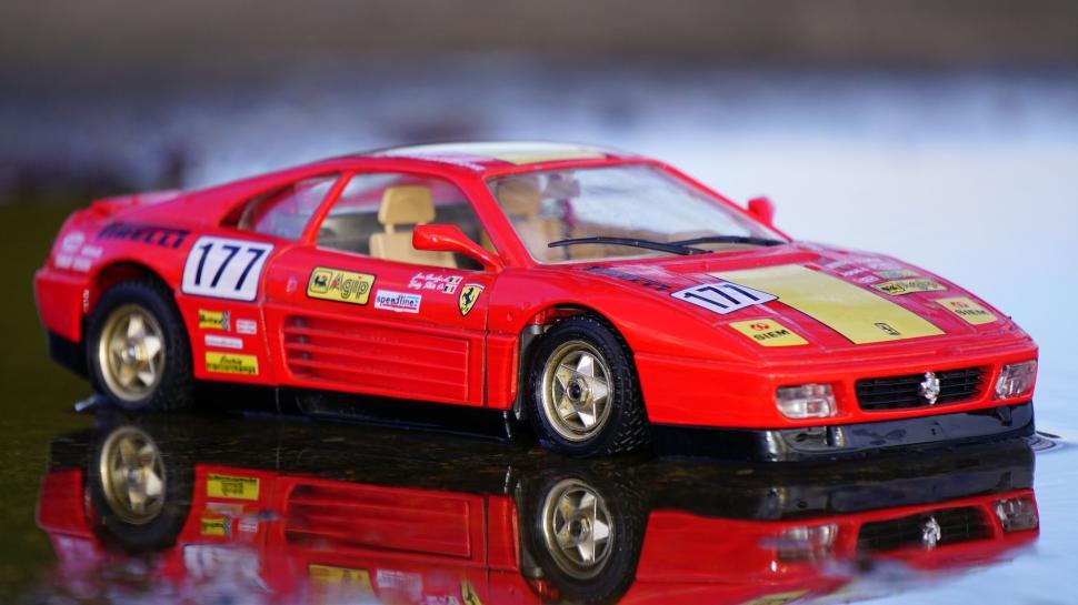 Free Image of Model of a Ferrari F40 race car 