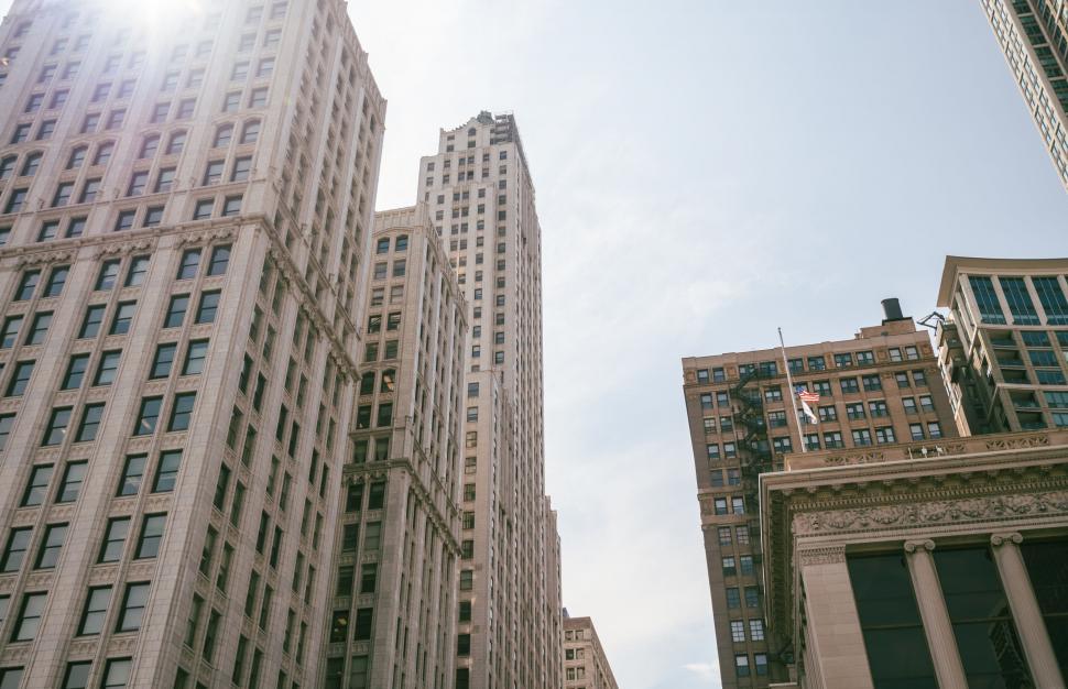 Free Image of High-rise Buildings against Clear Sky in Urban Area 