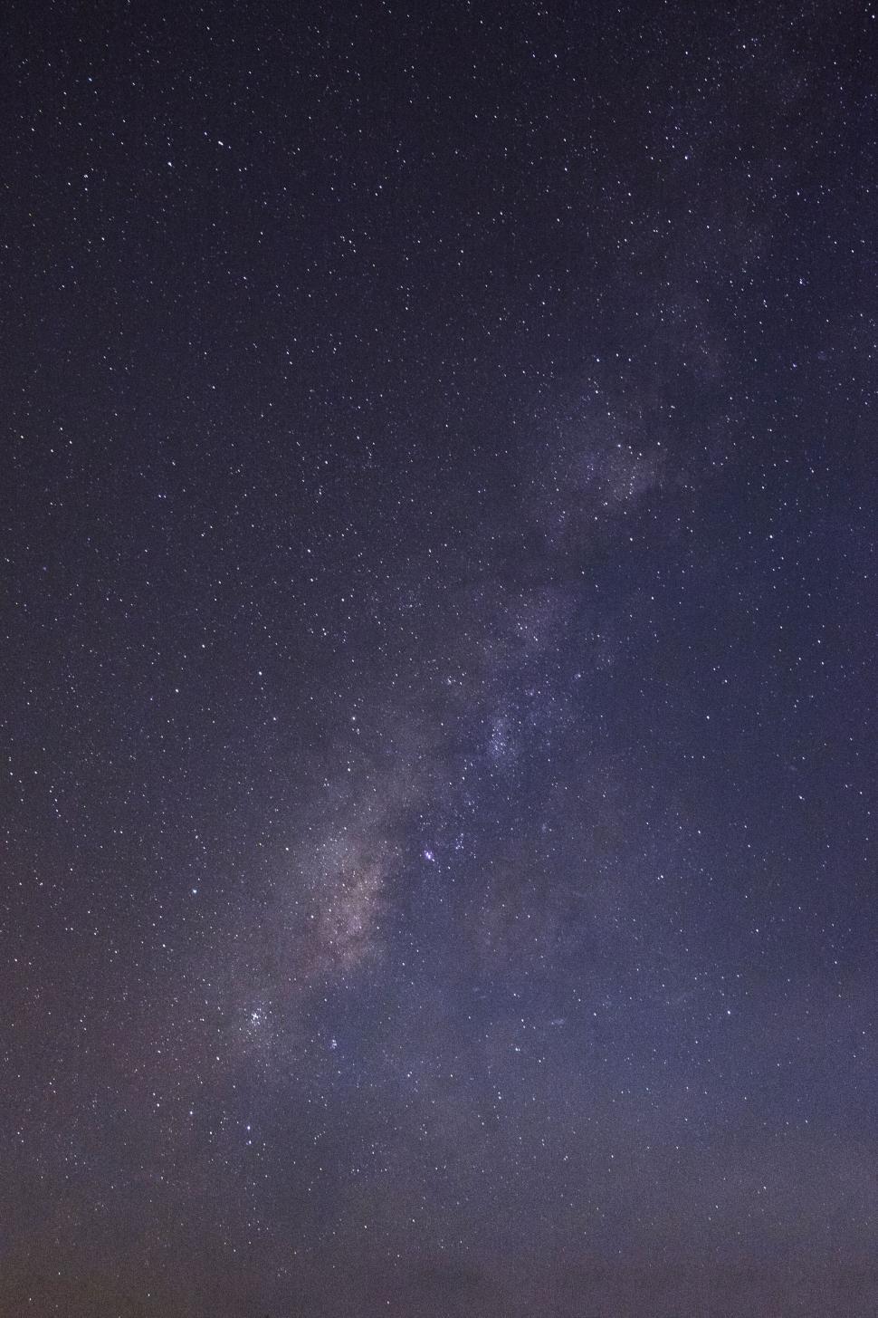 Free Image of Starry night sky with visible Milky Way 