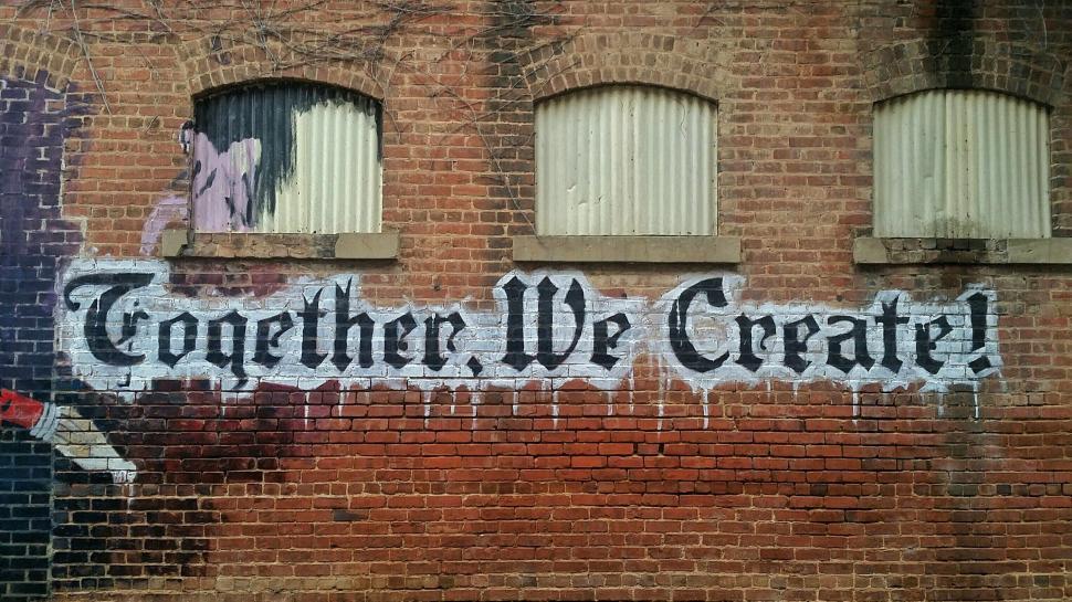 Free Image of Urban street art with inspirational message 