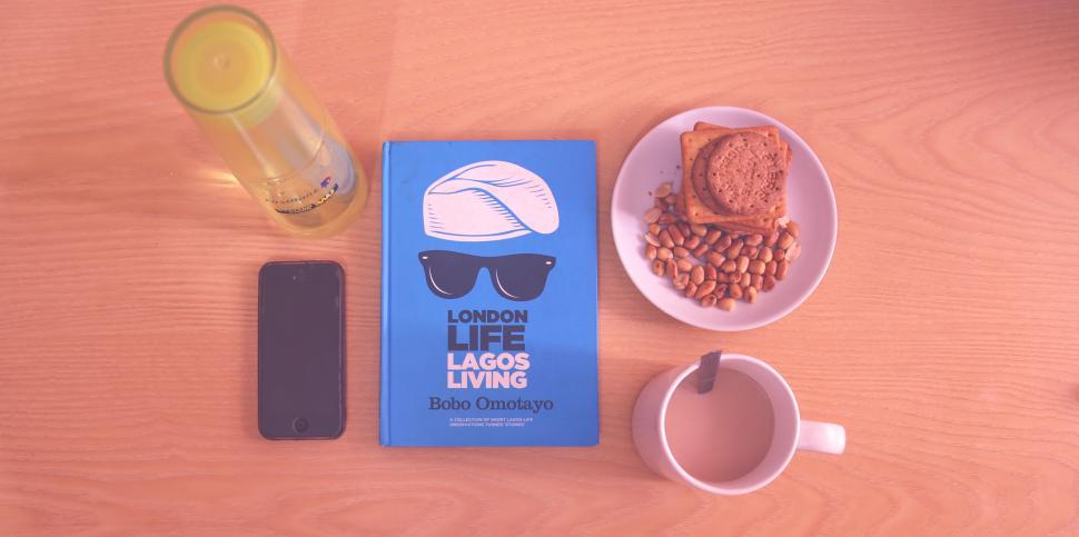 Free Image of Comfort food and book on a wooden table 