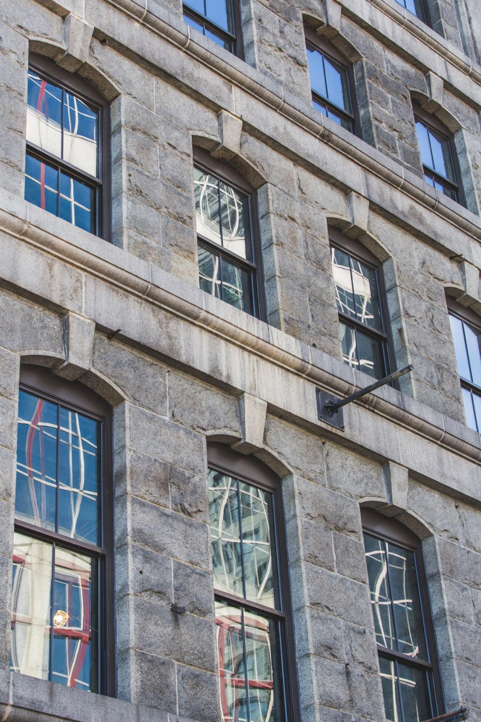 Free Image of Stone building with arched windows 