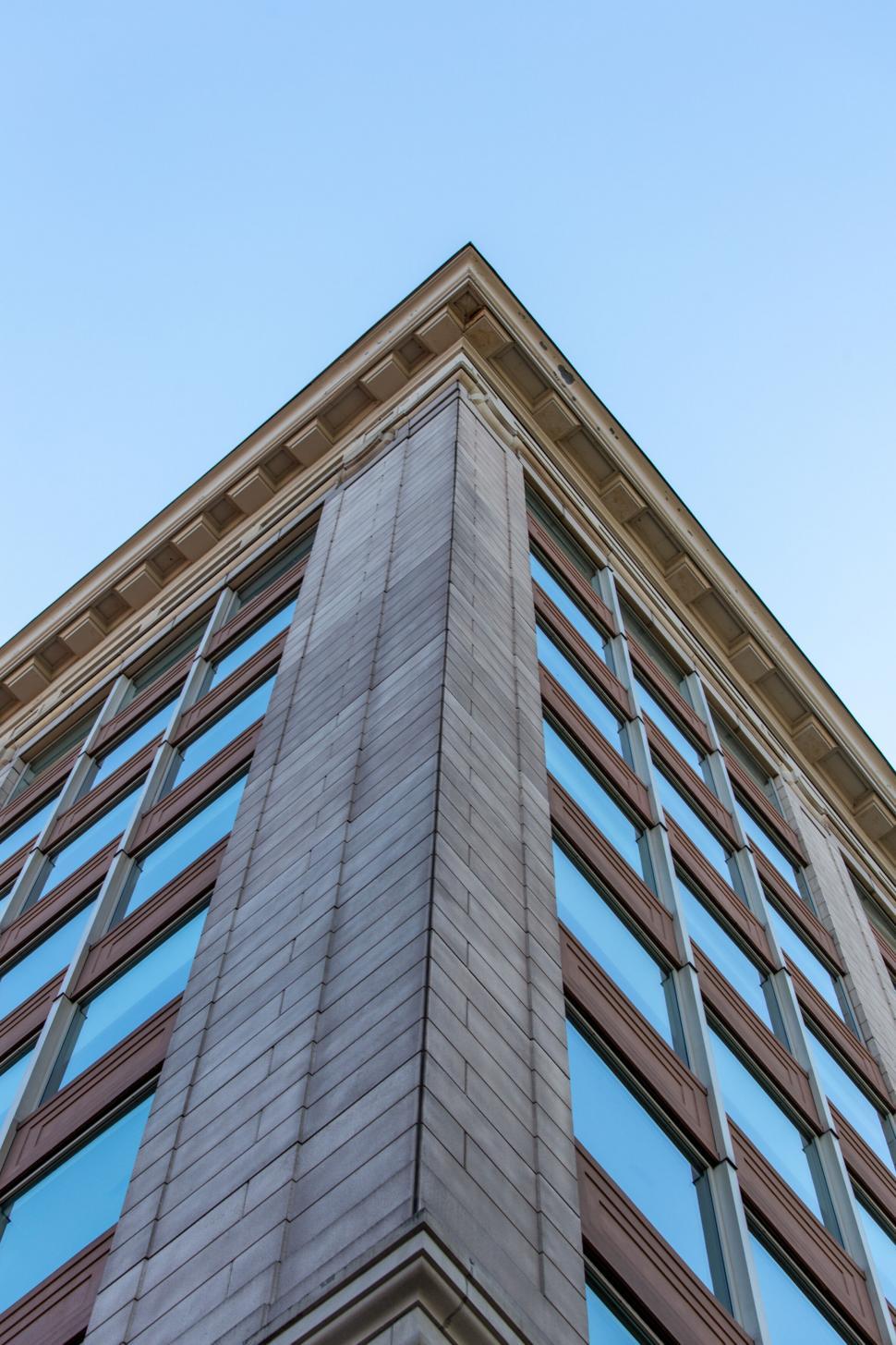 Free Image of Angle view of a modern building corner 