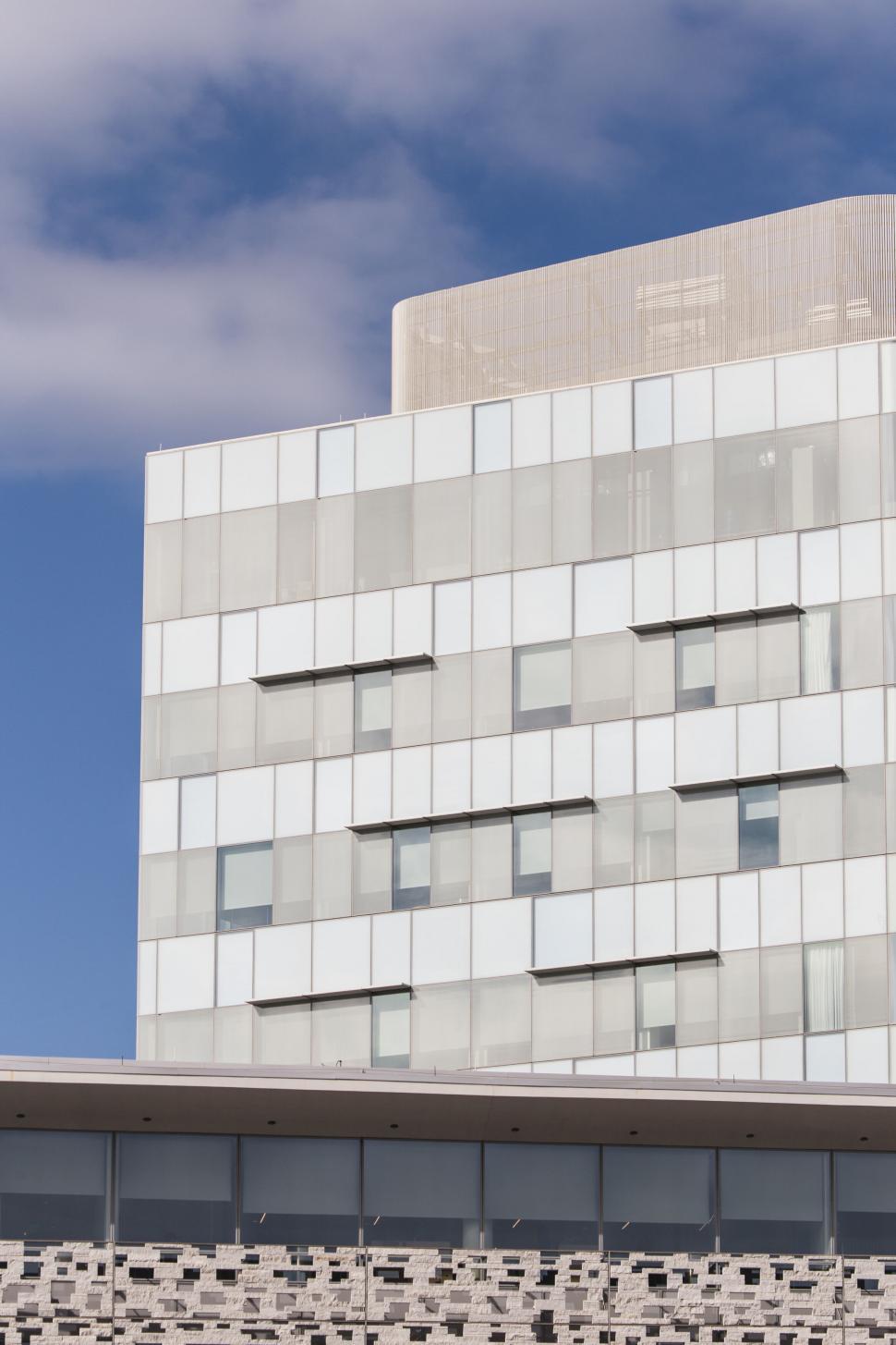 Free Image of Modern architectural building against clear sky 