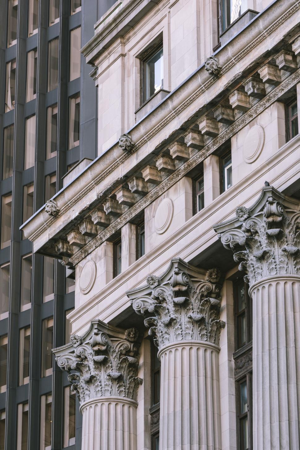 Free Image of Classical architecture details of a building 