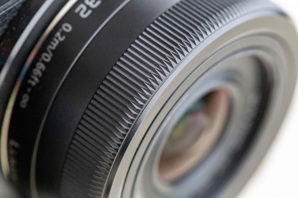 Free Image of Close-up of camera lens texture details 